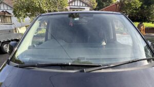 #6. Over bonnet looking at driver and passenger seat