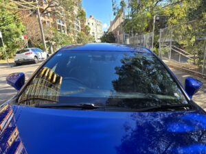 #6. Over bonnet looking at driver and passenger seat