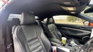 #8. Key angle showing driver and passenger seat from dash