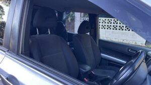 #7. Over bonnet looking at driver and passenger seat