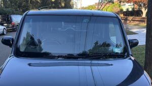 #6. Over bonnet looking at driver and passenger seat
