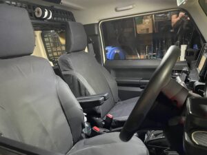 #6. Key angle showing driver and passenger seat from dash