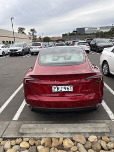2025 Tesla Model 3 Red - Photo 5