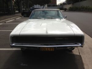 #6. Over bonnet looking at driver and passenger seat