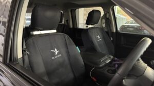 #9. Key angle showing driver and passenger seat from dash