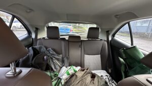 #10. Clear view of rear seat
