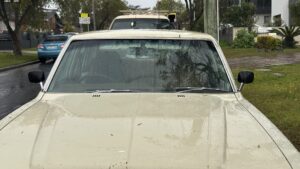 #6. Over bonnet looking at driver and passenger seat