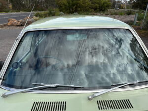 #6. Over bonnet looking at driver and passenger seat