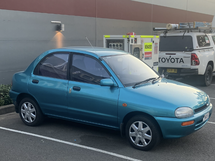 1991 Mazda 121 Teal