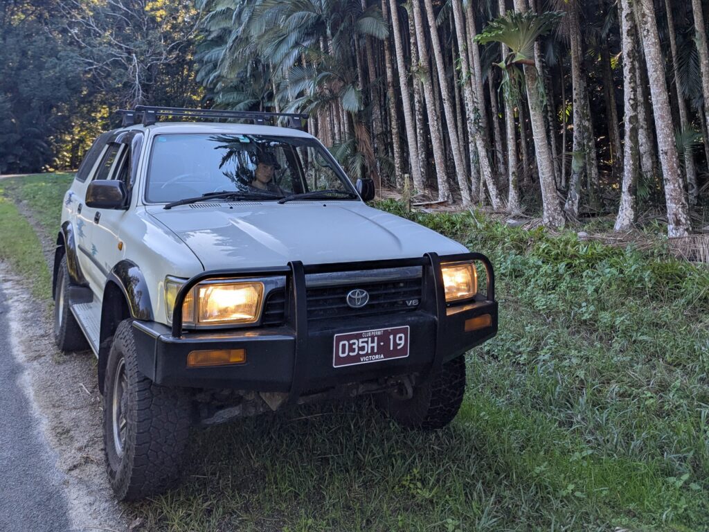 1992 Toyota 4Runner White with original 90s blue decals