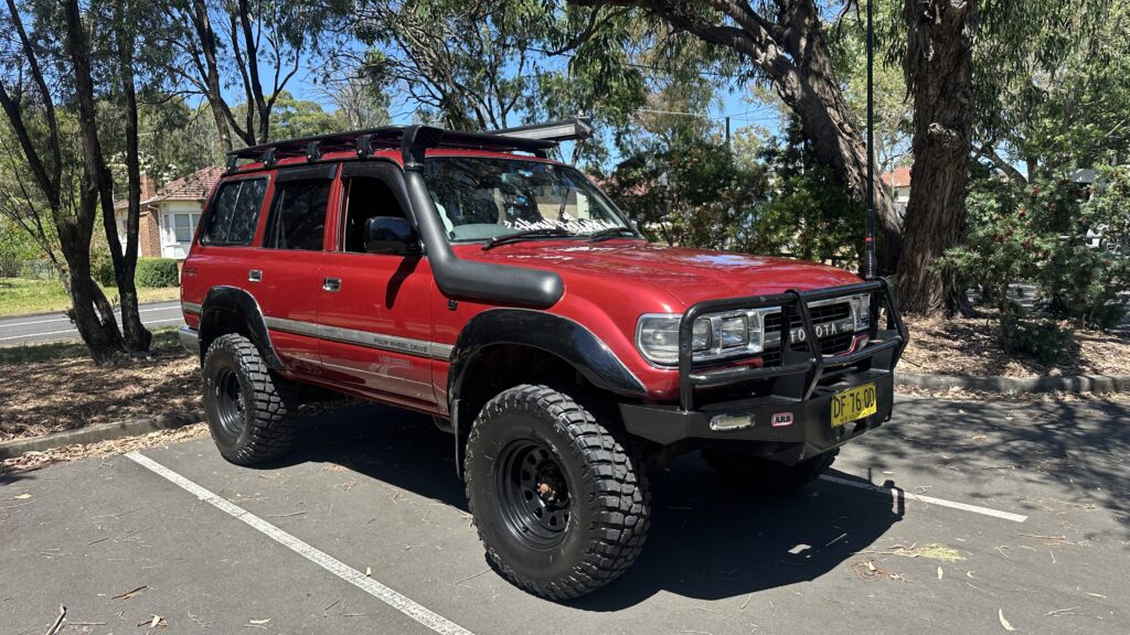 1991 Toyota Land Cruiser Red