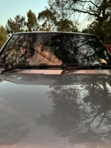 #6. Over bonnet looking at driver and passenger seat