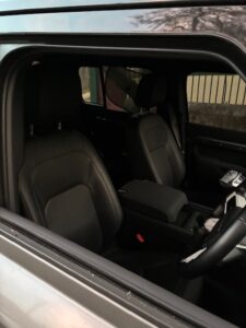 #7. Over bonnet looking at driver and passenger seat