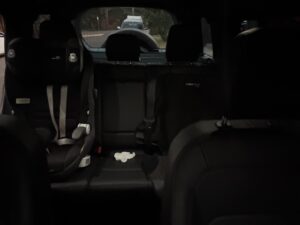 #9. Clear view of rear seat