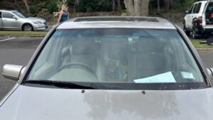 #6. Over bonnet looking at driver and passenger seat