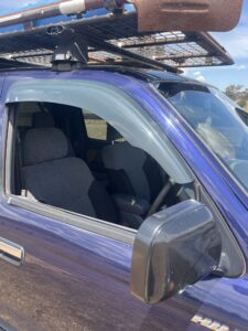 #7. Over bonnet looking at driver and passenger seat