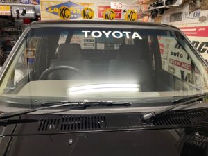 #6. Over bonnet looking at driver and passenger seat