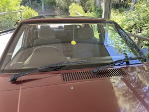 #6. Over bonnet looking at driver and passenger seat