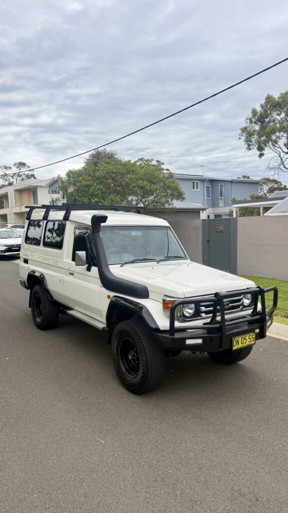 2002 Toyota Land Cruiser White