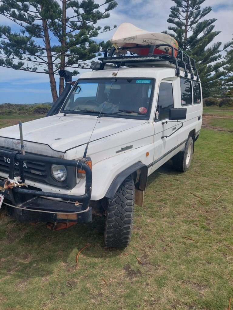 1996 Toyota Land Cruiser White