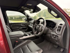 #8. Key angle showing driver and passenger seat from dash
