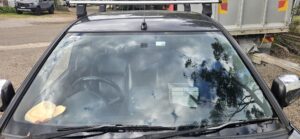 #6. Over bonnet looking at driver and passenger seat