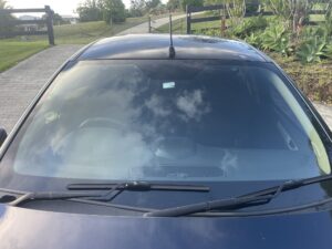#6. Over bonnet looking at driver and passenger seat