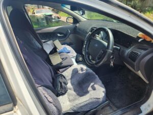 #8. Key angle showing driver and passenger seat from dash
