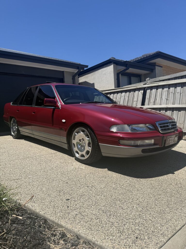 1996 Holden Statesman Burgundy over grey 2 tone