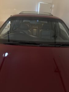 #6. Over bonnet looking at driver and passenger seat