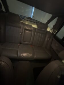 #10. Clear view of rear seat
