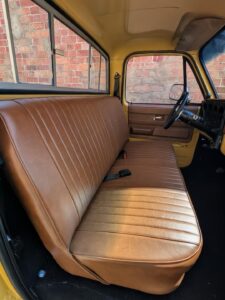 #7. Over bonnet looking at driver and passenger seat