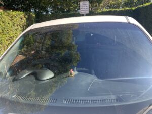 #6. Over bonnet looking at driver and passenger seat