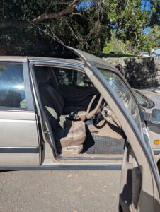 #7. Looking through drivers side window