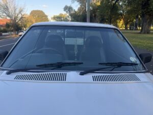 #6. Over bonnet looking at driver and passenger seat