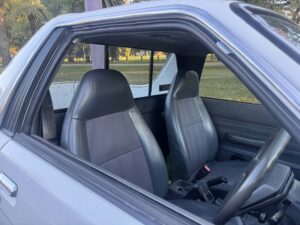 #7. Over bonnet looking at driver and passenger seat
