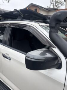#7. Over bonnet looking at driver and passenger seat