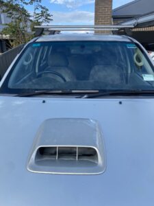 #6. Over bonnet looking at driver and passenger seat