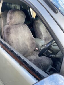 #8. Key angle showing driver and passenger seat from dash