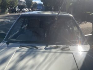 #6. Over bonnet looking at driver and passenger seat