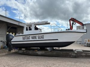2026 Marlin broadbill custom fast camera boat , crane barge , work boat 10m x3.6 m twin hull White - Main Photo