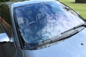 #6. Over bonnet looking at driver and passenger seat