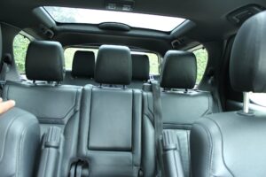 #9. Clear view of rear seat