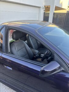 #7. Over bonnet looking at driver and passenger seat