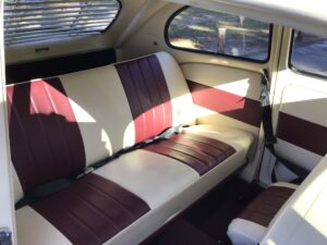 #10. Clear view of rear seat