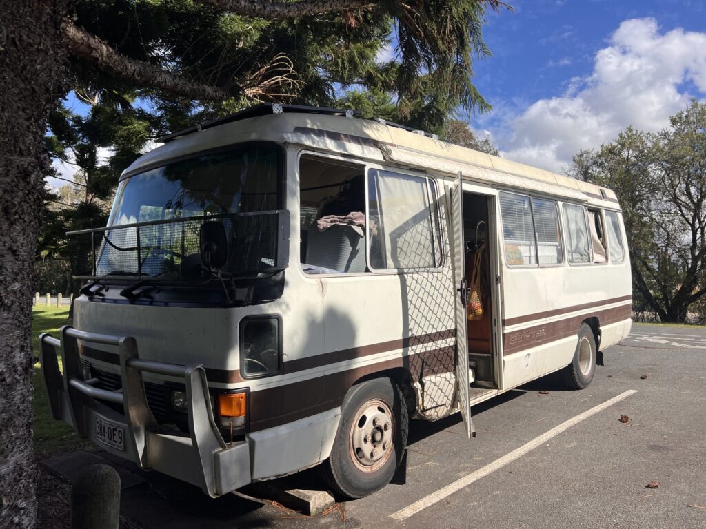 1990 Toyota Coaster Beige/ brown