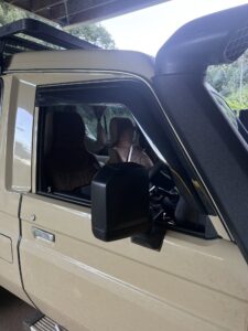 #7. Over bonnet looking at driver and passenger seat