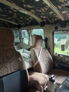 #8. Key angle showing driver and passenger seat from dash