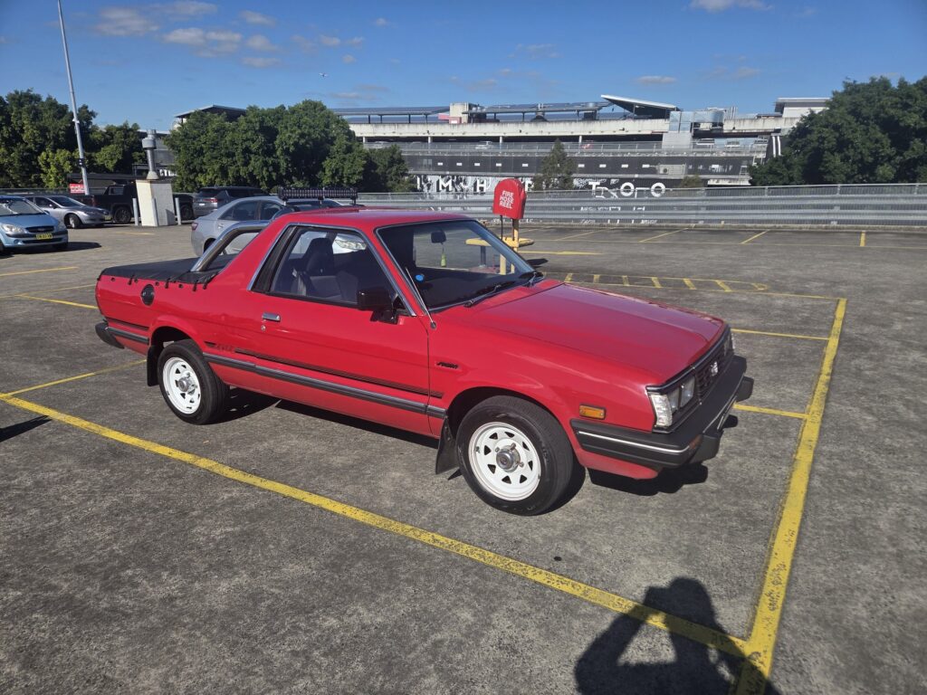 1992 Subaru Brumby Red