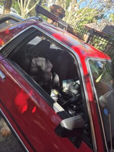 #7. Over bonnet looking at driver and passenger seat